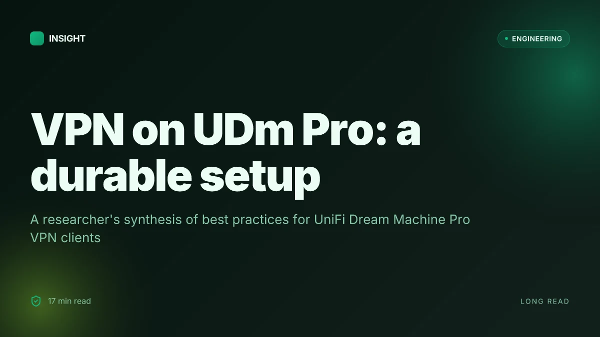 How to set up a VPN client on your UniFi Dream Machine router: a step-by-step guide