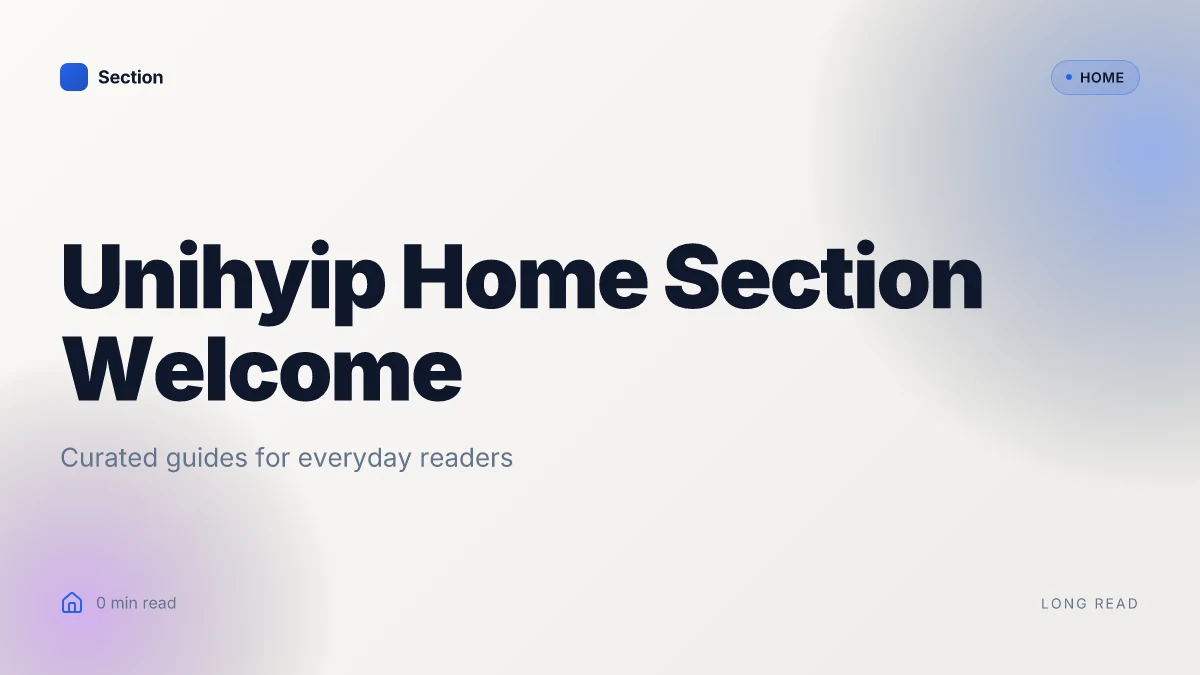 Unihyip Home Section Welcome